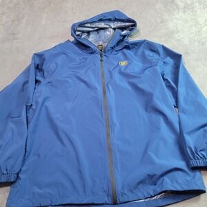 Slumberjack SJK Mens Blue Rain Jacket Windbreaker Hood Full Zip XL/2X 97761521EB